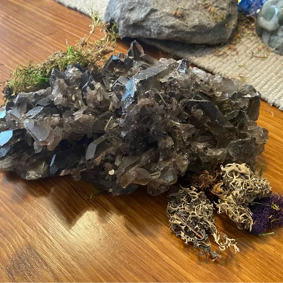 Smoky Quartz Crystal Cluster